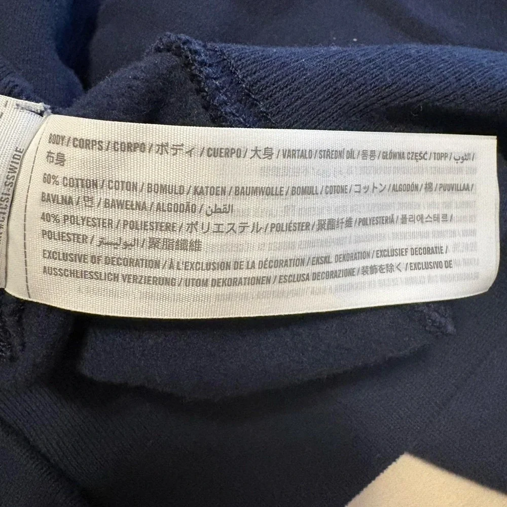 Navy Blue Women's Preppy Sweater - Picture 4 of 5